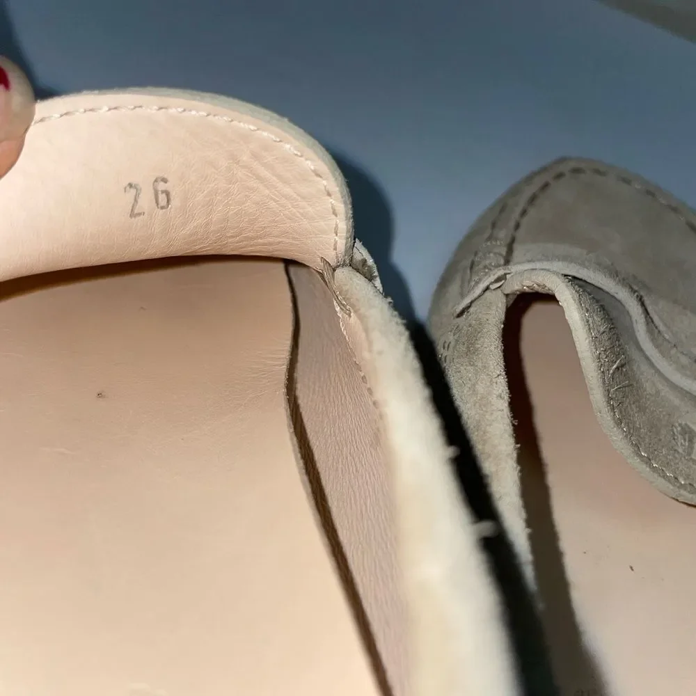 Tod's Kids Tan Suede Loafers